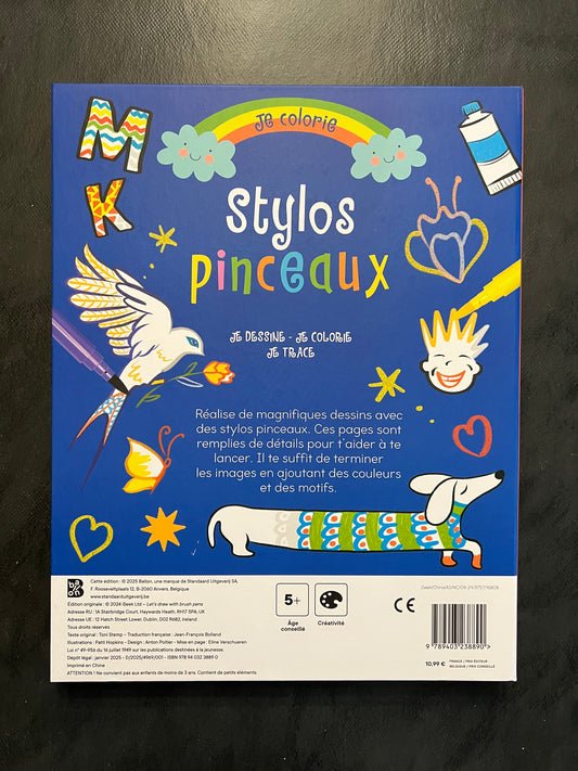 Je colorie - stylos pinceaux