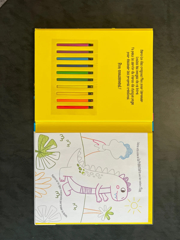 Je colorie - crayons fluo