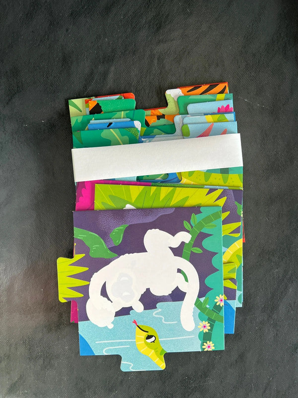 Mon puzzle magique - la jungle | Jeu-livre 4-6 ans