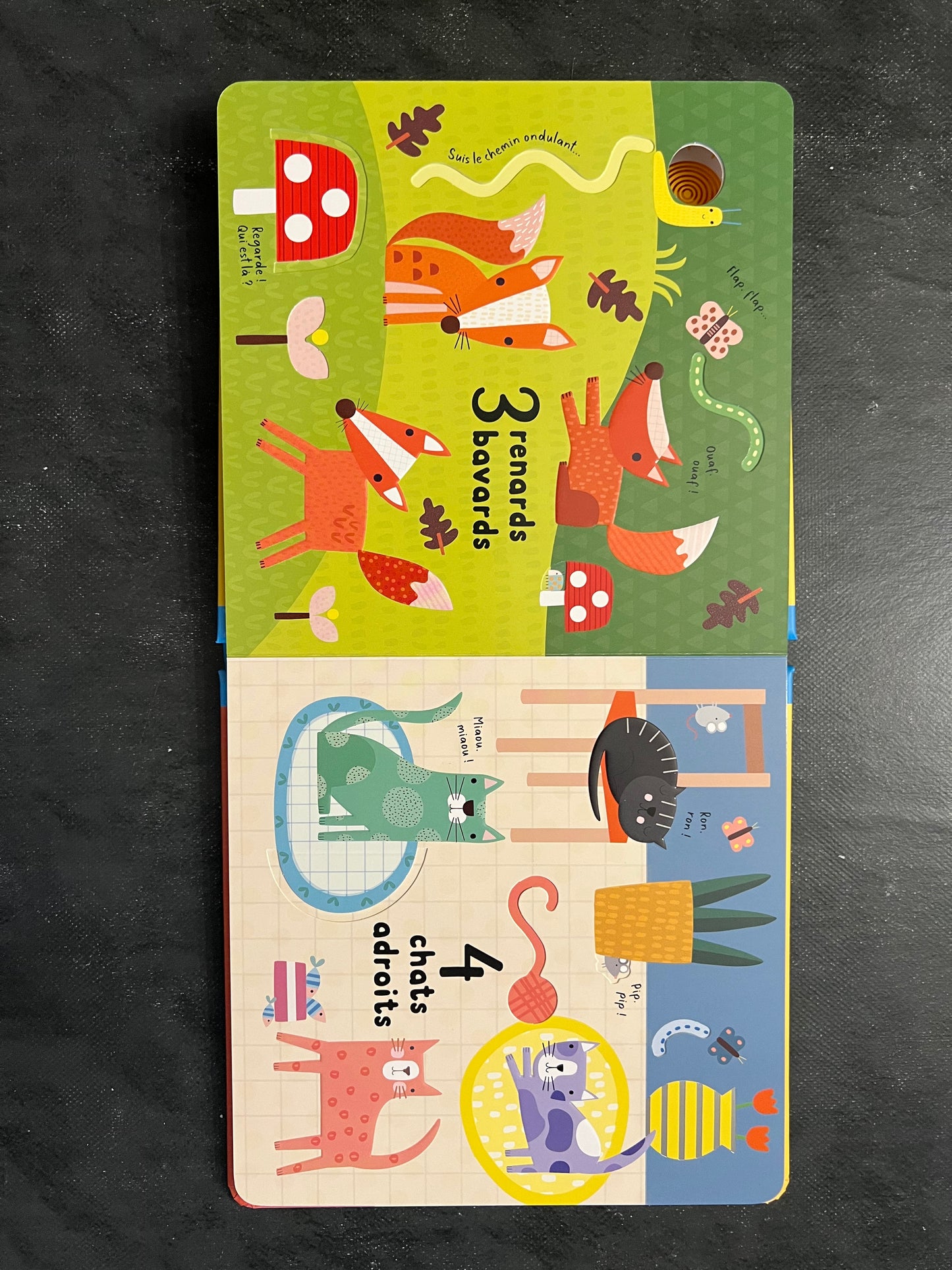 Livre jeu avec des éléments à toucher - les chiffres