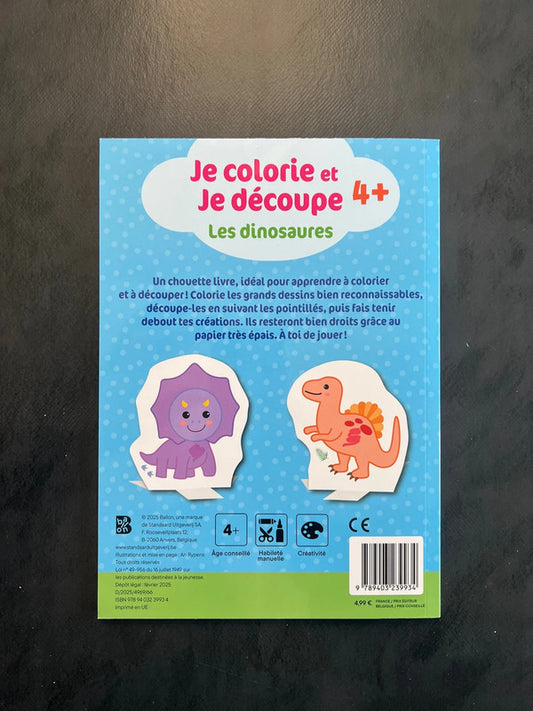 Je colorie et je découpe - les dinosaures