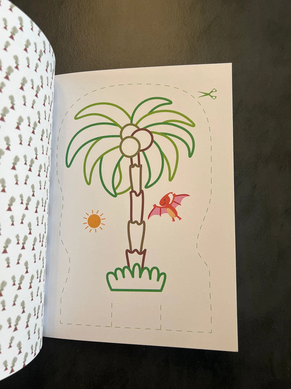 Je colorie et je découpe - les dinosaures