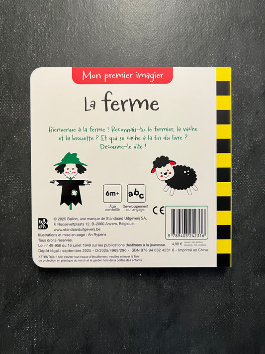 Mon premier imagier avec miroir - la ferme