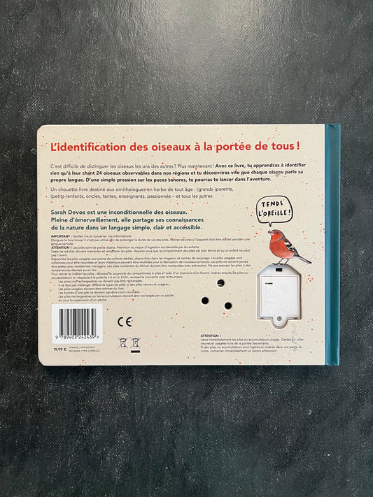Livre sonore - les chants d'oiseaux