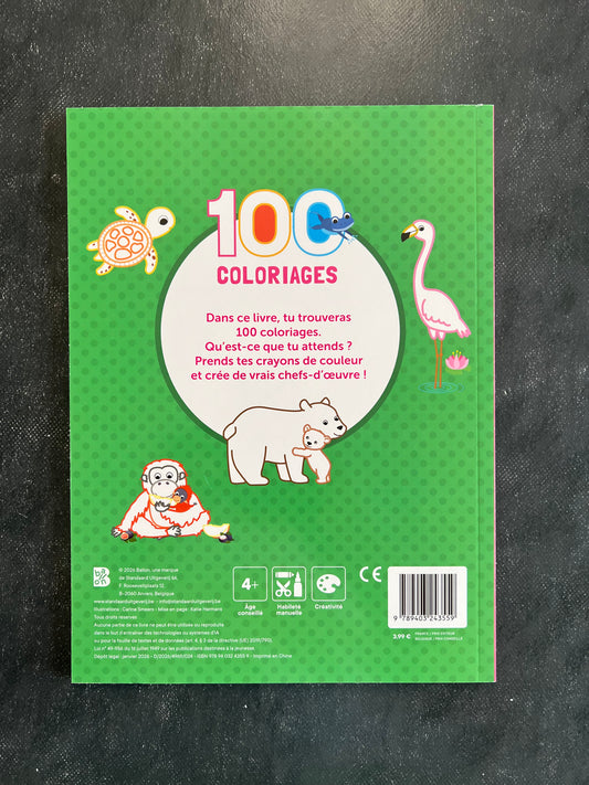 100 coloriages - les animaux
