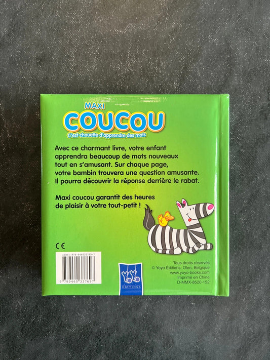 Maxi coucou - Apprendre les mots - Livre jeu pour enfants 2-4 ans