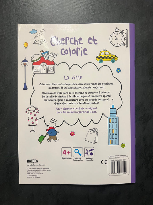 Cherche et colorie - la ville