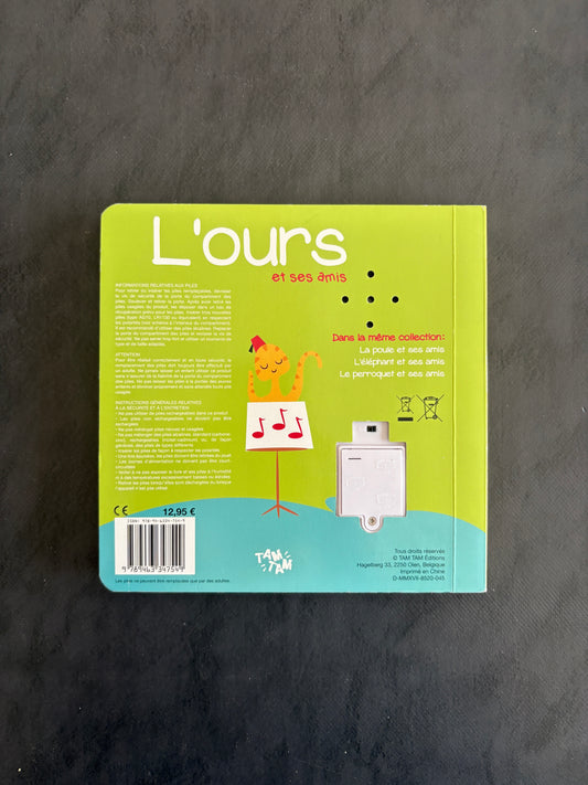 Livre sonore - L'ours et ses amis