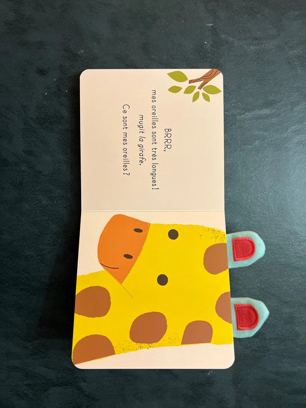 Livre cartonné - à qui sont ces oreilles - vache