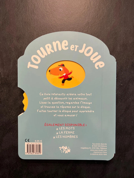 Tourne et joue - Les animaux | Livre interactif 2-4 ans
