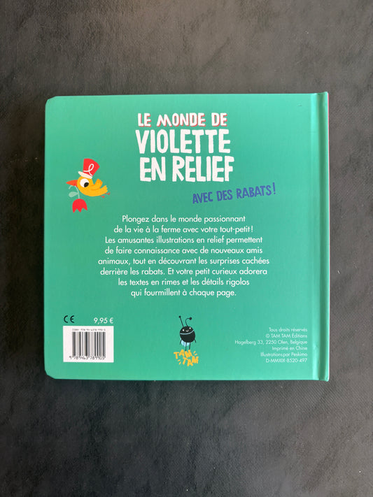 Livre en relief - le monde de Violette en relief
