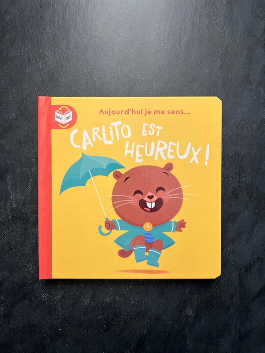 Livre tourne-moi - Carlito est heureux/triste | 3-5 ans