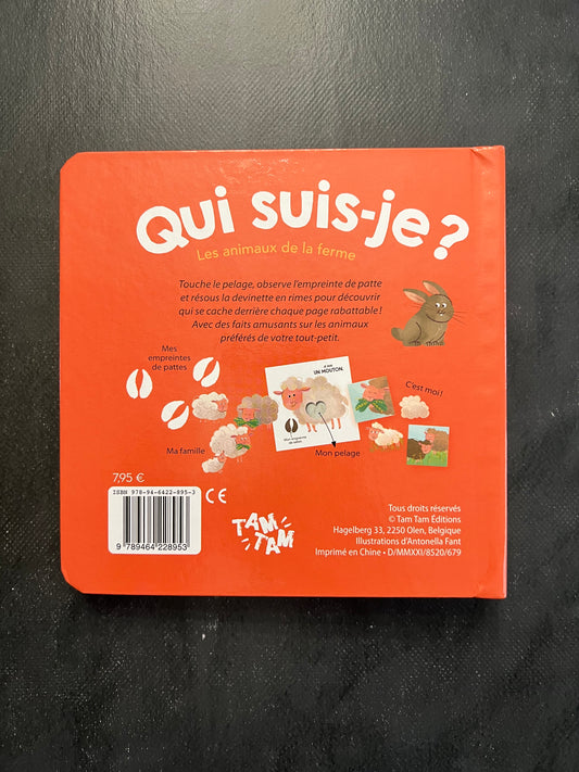 Qui suis-je ? Les animaux de la ferme – Livre-jeu dès 3 ans