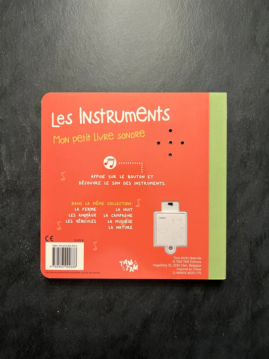 Mon petit livre sonore - les instruments