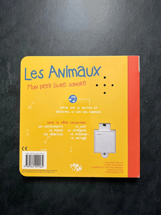 Livre sonore - les animaux