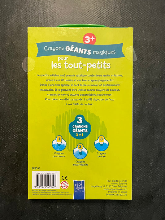 Crayons géants magiques pour les tout-petits
