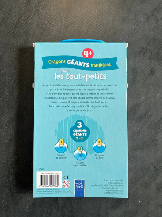 Crayons géants magiques pour les tout-petits