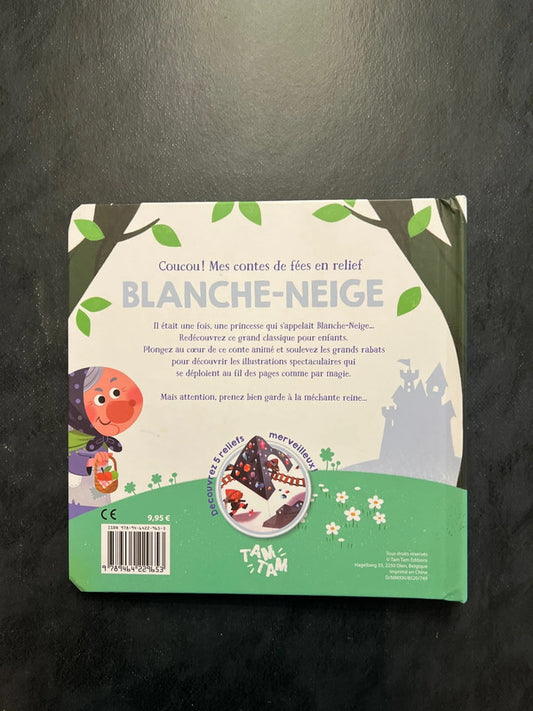 Livre en relief - blanche neige