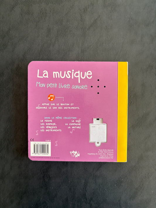 Livre sonore - La musique