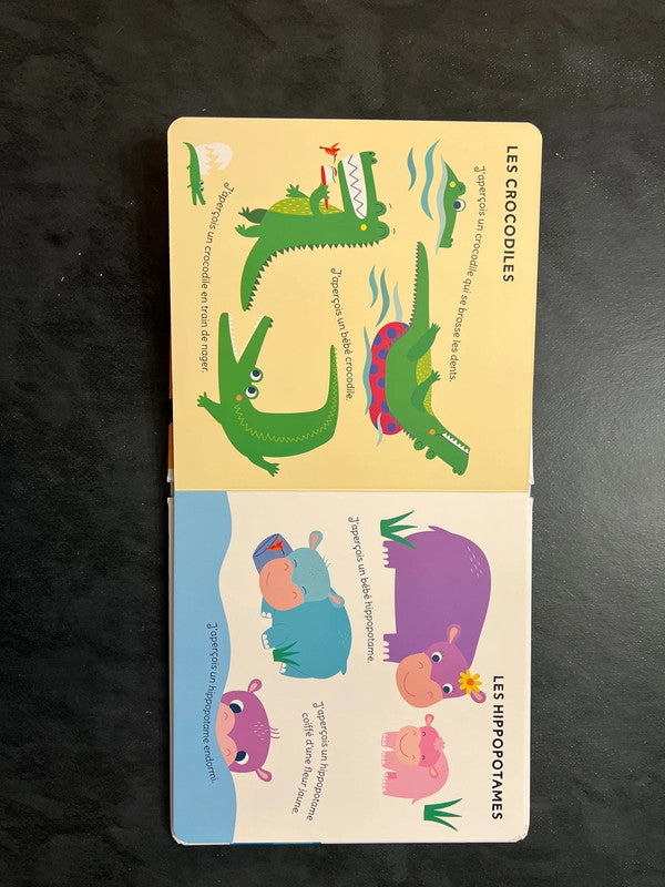 J'aperçois... au zoo - Livre d'apprentissage des formes et couleurs