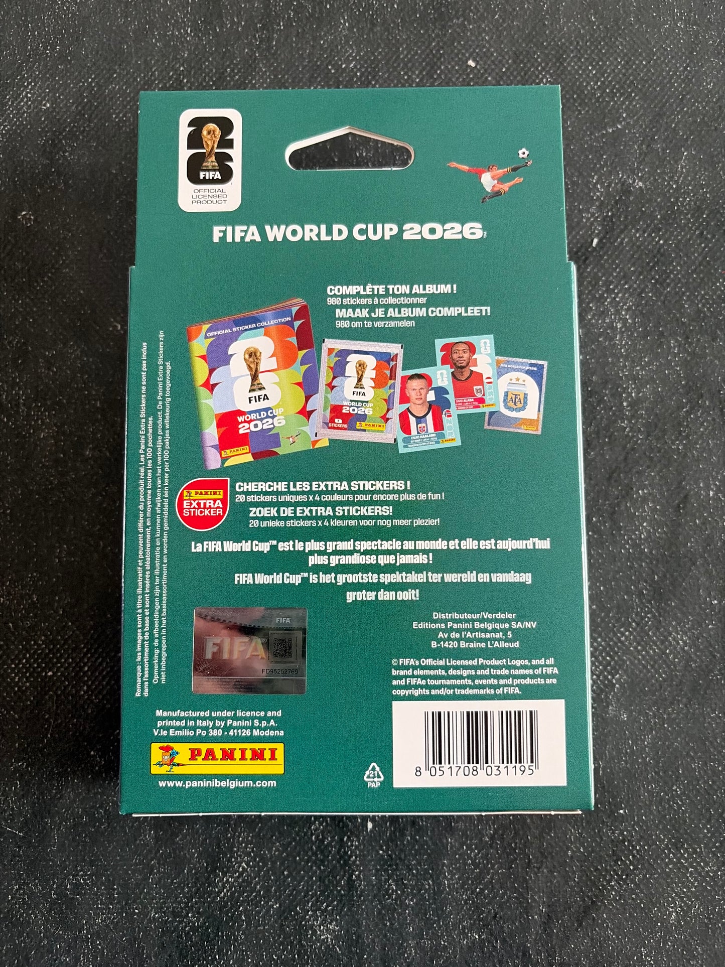 Blister 8 pochettes de stickers Panini - Coupe du Monde de la Fifa 2026