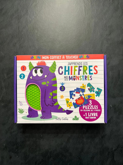Coffret à toucher - j’apprends les chiffres avec les monstres
