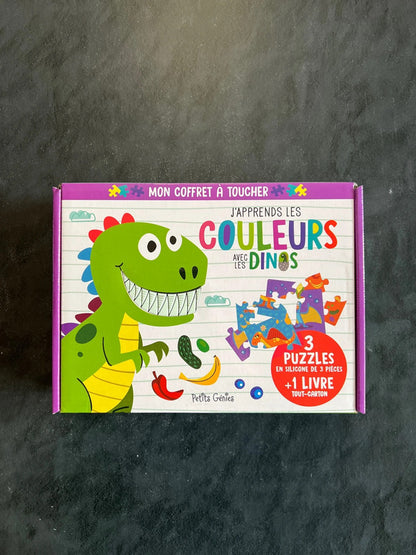 Coffret à toucher - J’apprends les couleurs avec les dinos