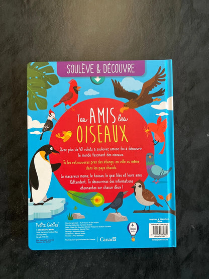 Livre à volets - tes amis les oiseaux