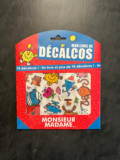 Mon livre de décalcomanie - monsieur madame