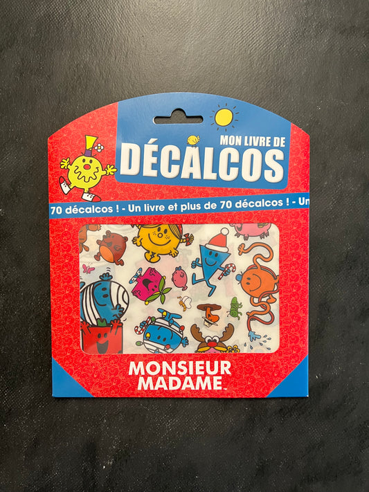 Mon livre de décalcomanie - monsieur madame