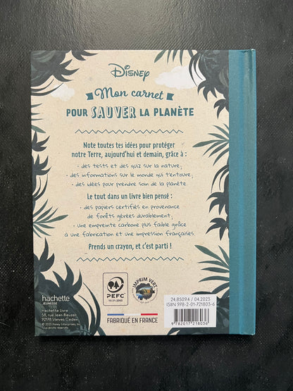 Mon carnet pour sauver la planète - Disney