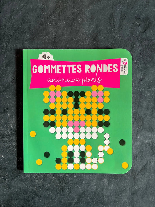 Gommettes rondes - animaux pixels