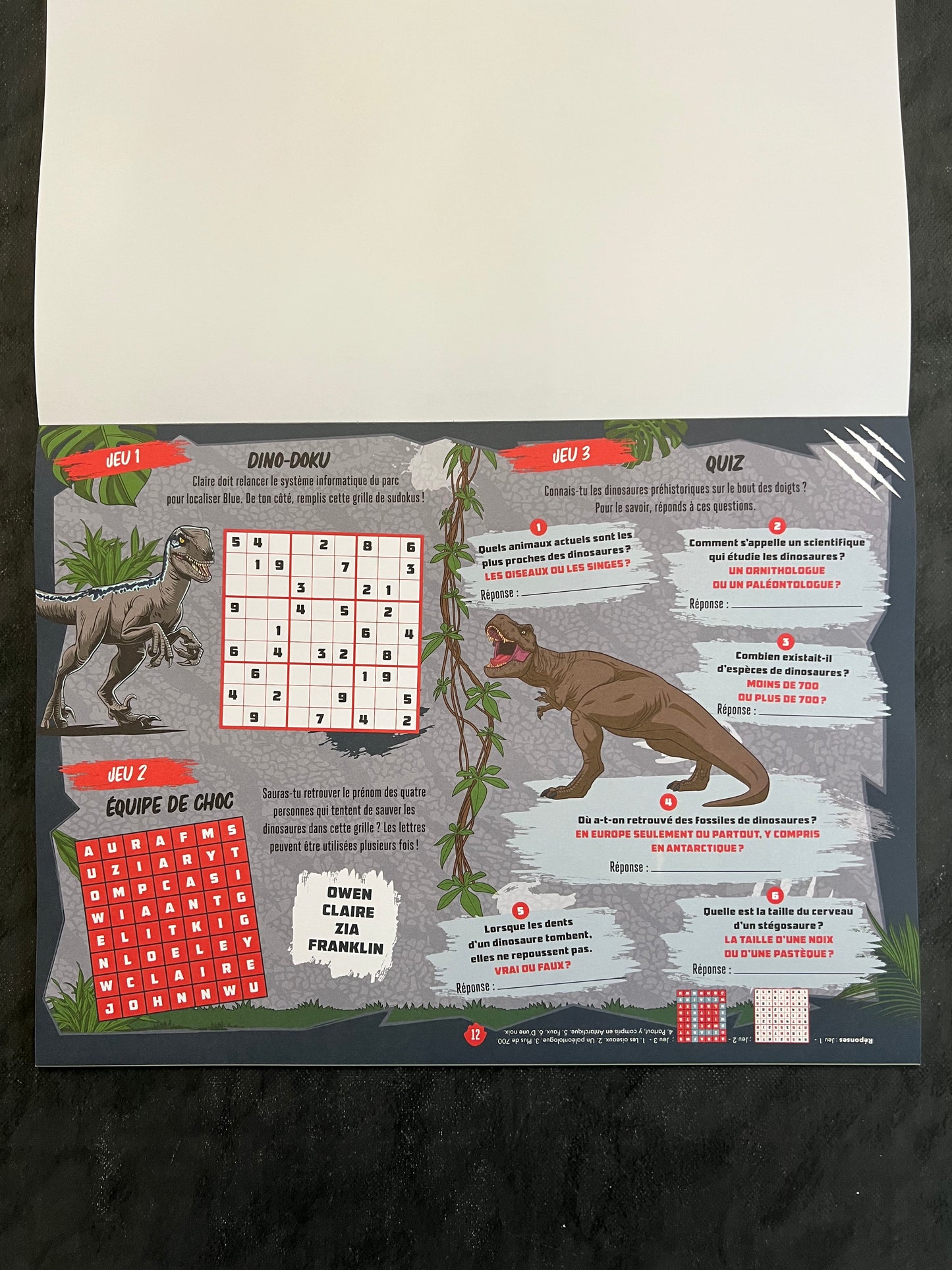 Méga bloc d'activités - Jurassic World