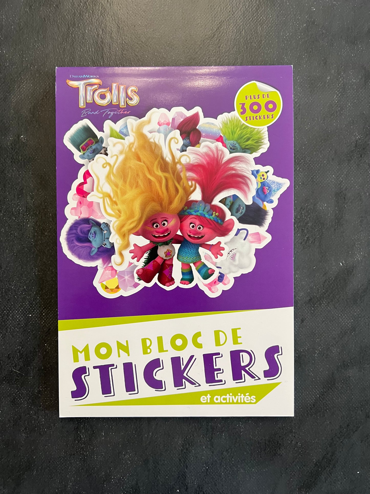 Mon bloc de stickers - les trolls