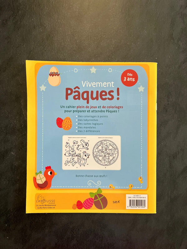 Livre d’activités - vivement Pâques