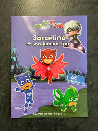 Livre d'autocollants - pyjamasques