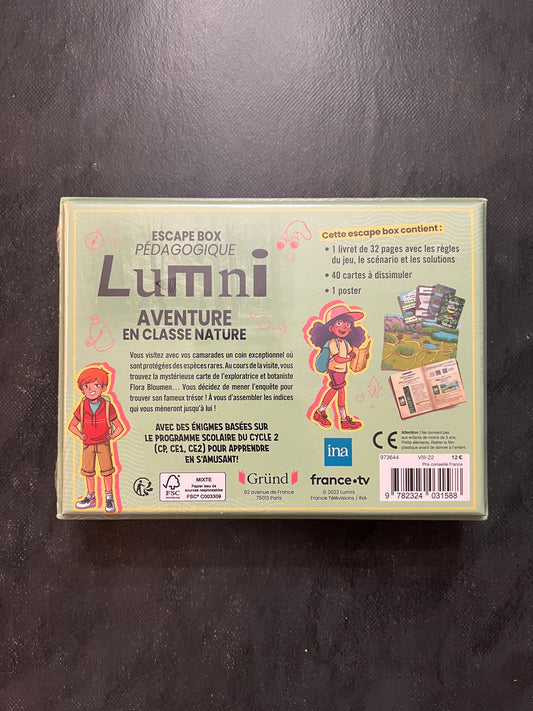 Escape box pédagogique - Lumni aventure en classe nature