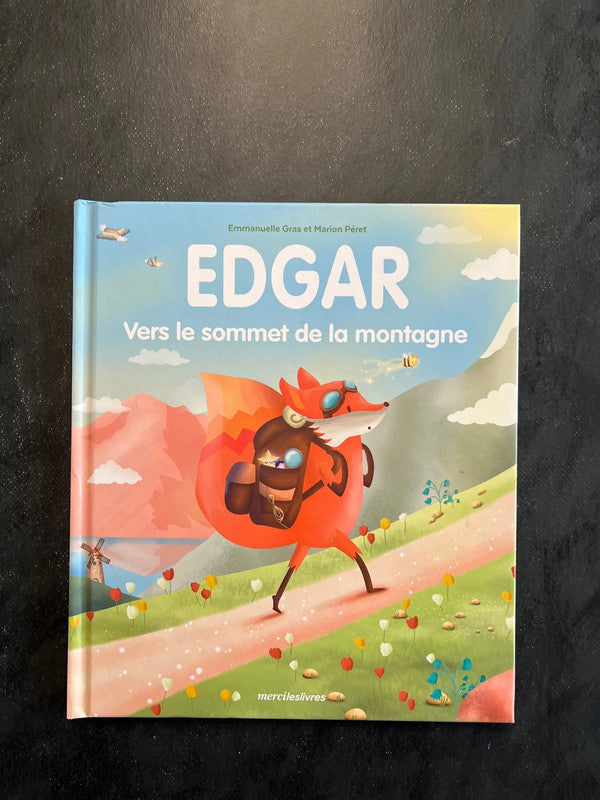 Edgar vers le sommet de la montagne