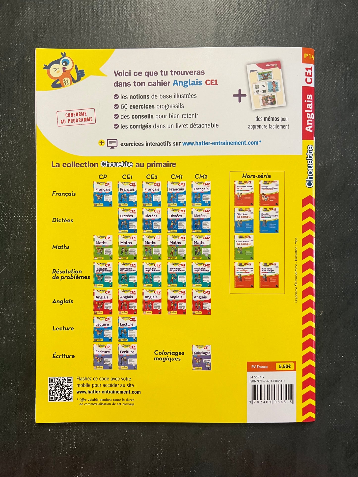Cahier d'anglais - CE1