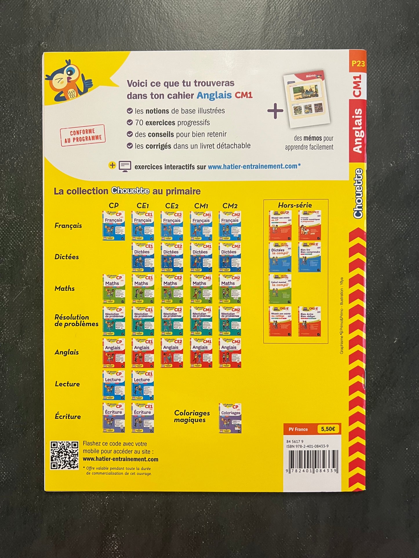 Cahier d'anglais - CM1