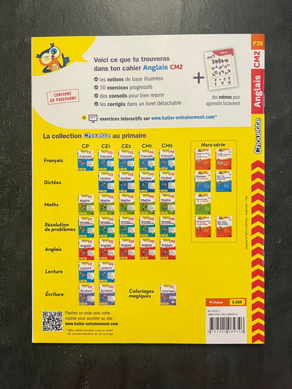 Cahier d'anglais - CM2