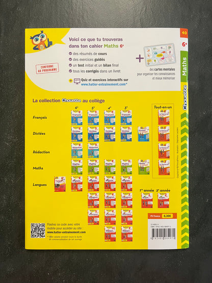Cahier de maths - 6e