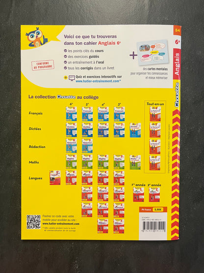 Cahier d'anglais - 6e