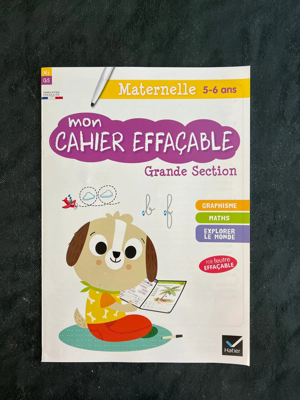 Mon cahier effaçable - grande section