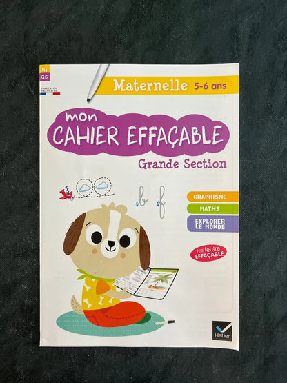 Mon cahier effaçable - grande section
