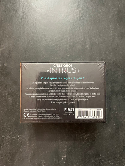 Les petits jeux apéro - c'est quoi l'intrus ?