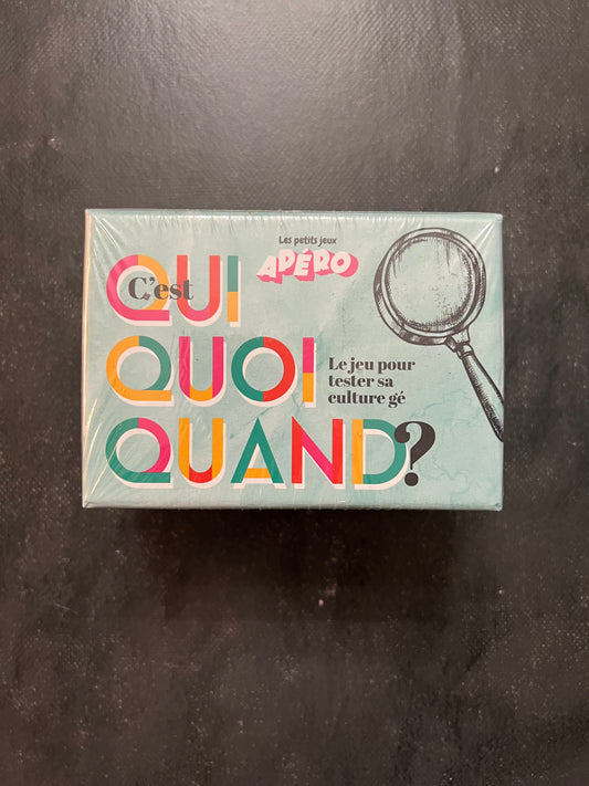 Les petits jeux apéro - c'est qui, quoi, quand ?