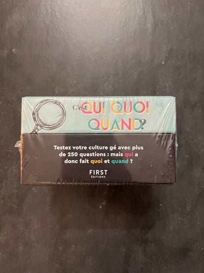 Les petits jeux apéro - c'est qui, quoi, quand ?