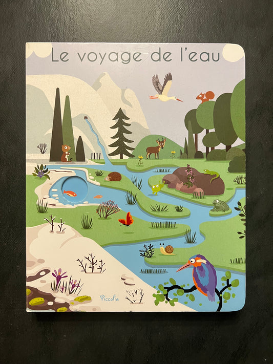 Livre cartonné - le voyage de l'eau
