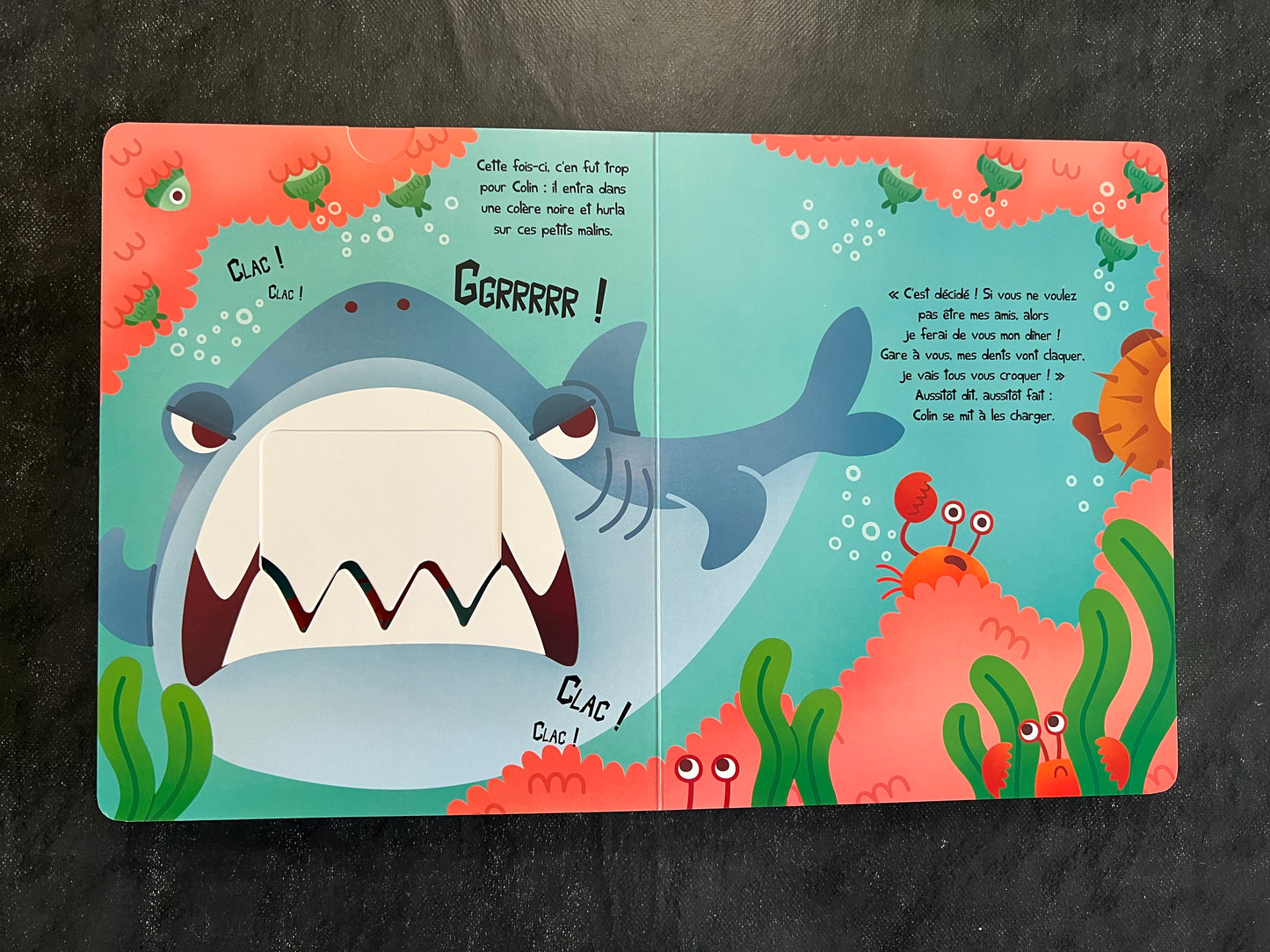 Livre croque -  Colin le requin cherche des copains